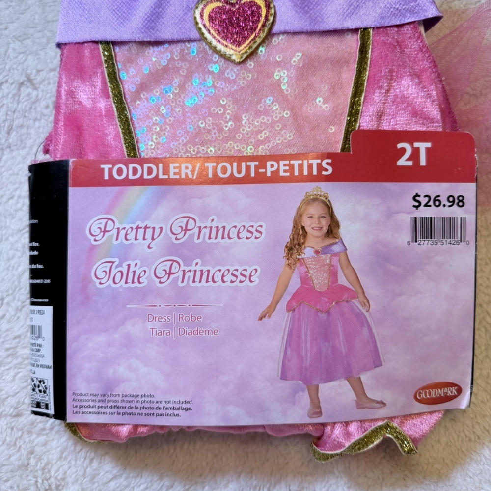 George Pretty Princess Costume - Pink and Purple - Picture 2 of 5